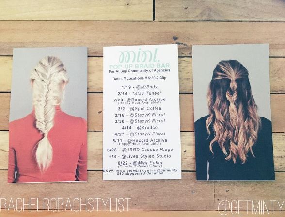 Mint Salon’s Pop-up Bar for Al Sigl