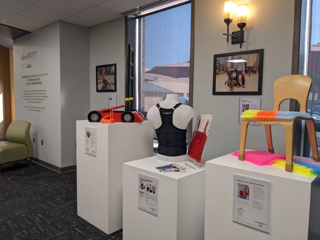 display stands with project prototypes
