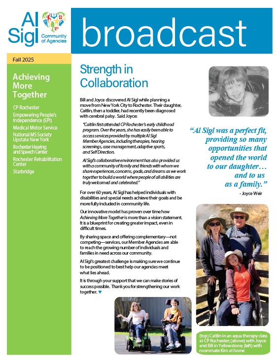 cover page of Al Sigl's 'broadcast' newsletter